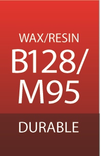 b128 ribbon itw o cinta de transferencia termica cera/resina durable